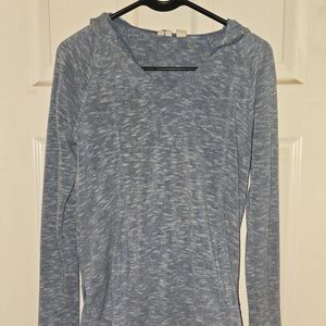 Blue Women's Hooded Top